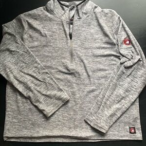 Gray Quarter-Zip Pullover